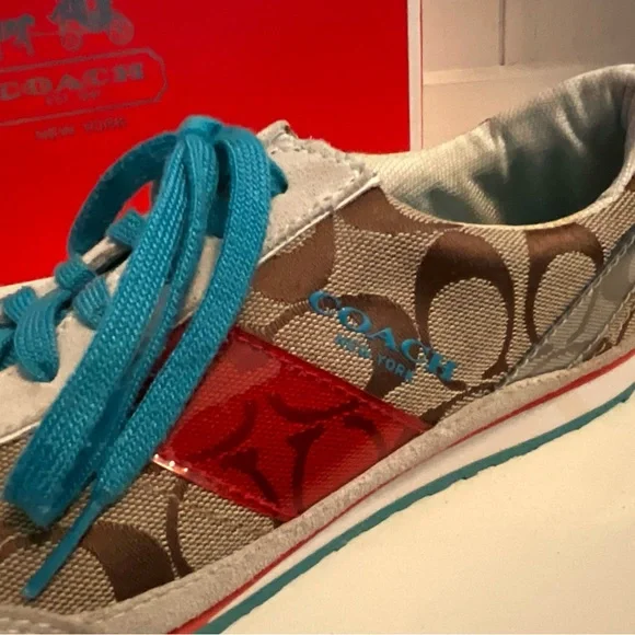 COACH Tennies Sneakers Size 7.5 - Picture 3 of 10